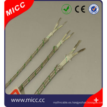 cable de extensión de termopar de alta temperatura KX-fibra de cerámica / fibra cerámica-2 * 24AWG